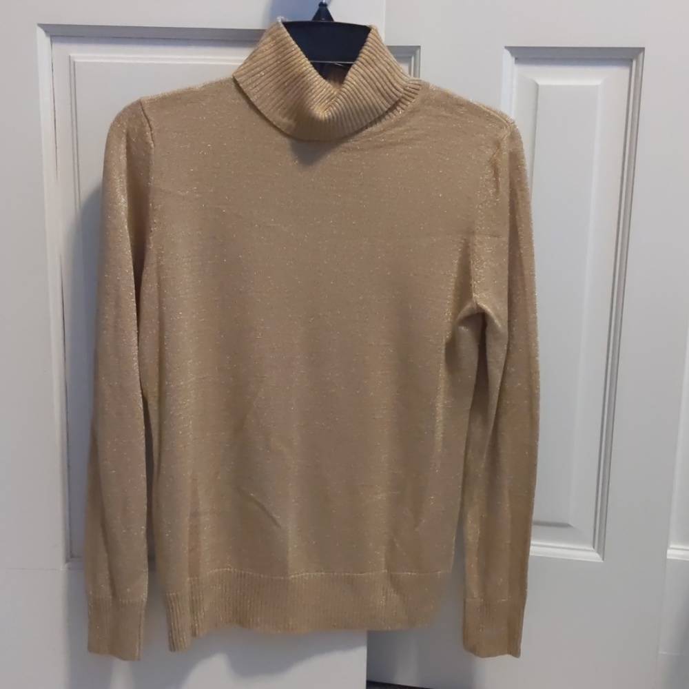 Joseph A Gold Turtleneck